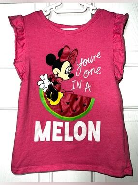 Disney Junior Minnie Mouse Top Girls Tank Top Pink 5T